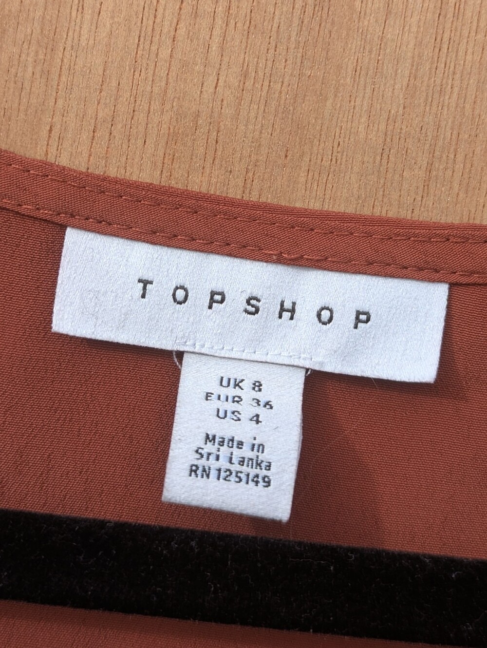 Women's Rust Ruffle Tie-Front Top - Picture 9 of 13